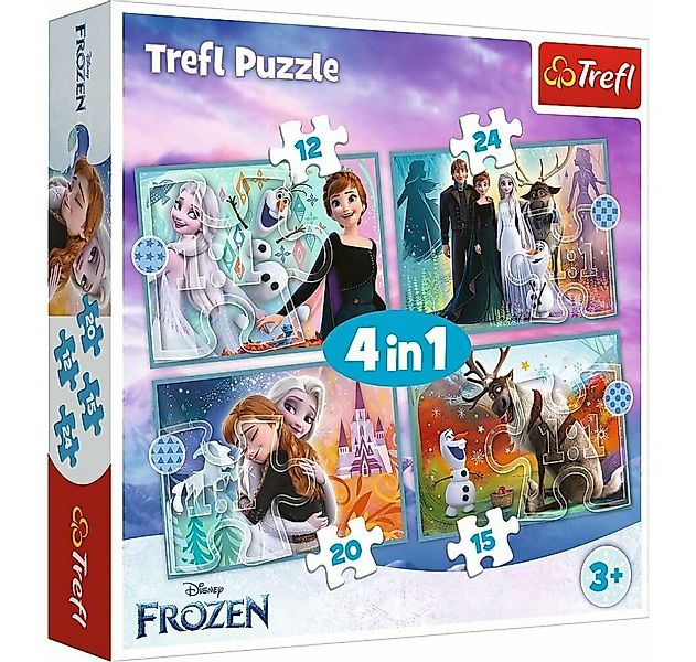 Trefl Puzzle Ice Kingdom Puzzle: Erstaunliche Welt 4in1 (12,15,20,24 Teile) günstig online kaufen