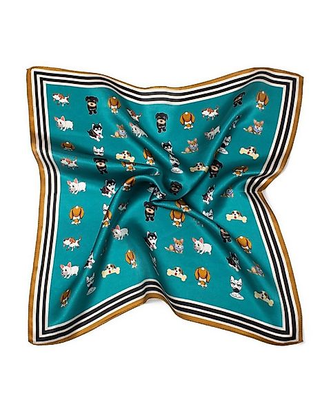 MayTree Seidentuch Seidentuch quadratisch Hündchen 53x53, (Stück), 100% Sei günstig online kaufen