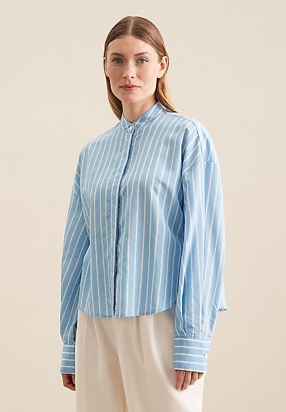 seidensticker Klassische Bluse Schwarze Rose 1/1 Rundhals Streifen günstig online kaufen