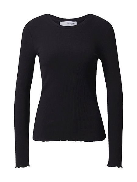Selected Langarmshirt Anna (1-tlg) Plain/ohne Details günstig online kaufen