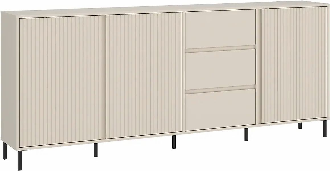 Home affaire Sideboard "viel Stauraum, Soft Close, 3 Türen und 3 Schubkaste günstig online kaufen