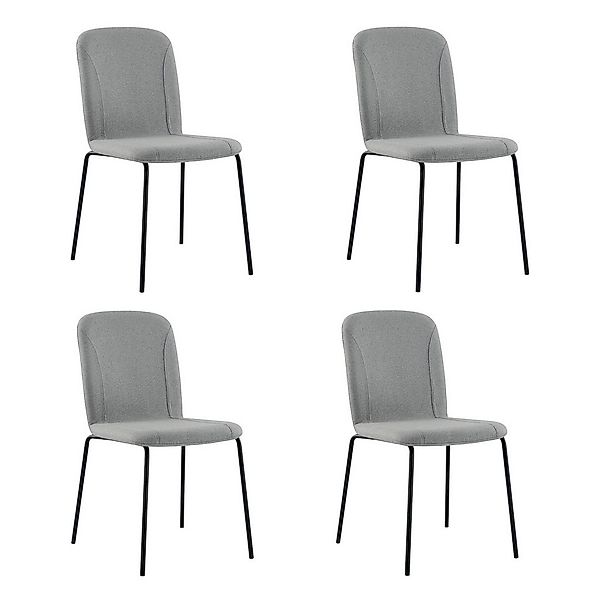 CHITA Polsterstuhl (Set, 4 St), 4-Fuß-Stuhl, Stapelstuhl, Esszimmerstuhl, M günstig online kaufen