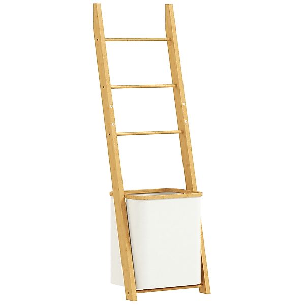 HOMCOM Badregal, 2-in-1 Badezimmerregal mit 3 Stangen, Standregal mit abneh günstig online kaufen