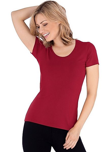 Trigema T-Shirt TRIGEMA Rundhalsshirt aus Viskose (1-tlg) günstig online kaufen