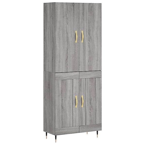 vidaXL Highboard Grau Sonoma 69,5x34x180 cm Holzwerkstoff 3195777 günstig online kaufen