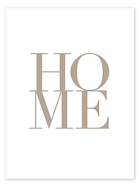 Posterlounge Poster Typobox, HOME I, Flur günstig online kaufen