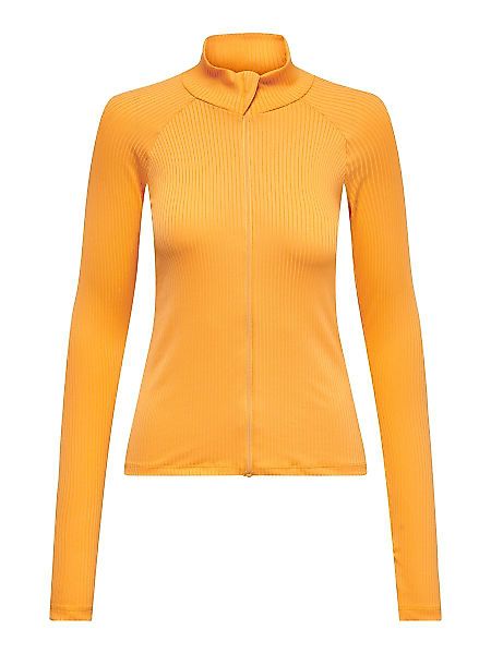 ONLY High Neck Zip Trainingstop Damen Orange günstig online kaufen