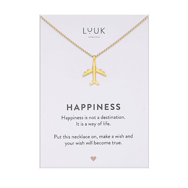 LUUK LIFESTYLE Kette mit Anhänger Flugzeug, günstig online kaufen