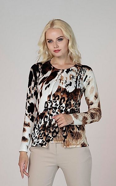Passioni 2-in-1-Strickjacke Twinset mit mixed Animalprint günstig online kaufen