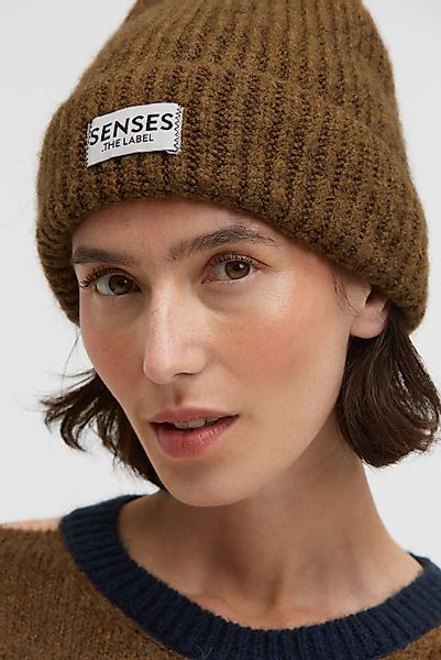 SENSES.THE LABEL Strickmütze mit breitem Umschlag günstig online kaufen
