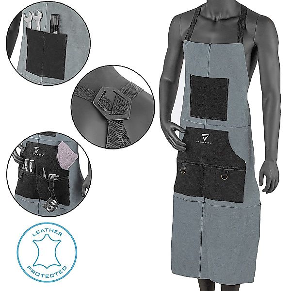 STAHLWERK Schweißerschürze Schweißerschürze / Schutzschürze / günstig online kaufen