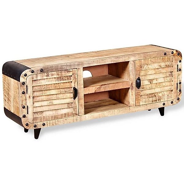 furnicato TV-Schrank Raues Mangoholz 120x30x50 cm (1-St) günstig online kaufen