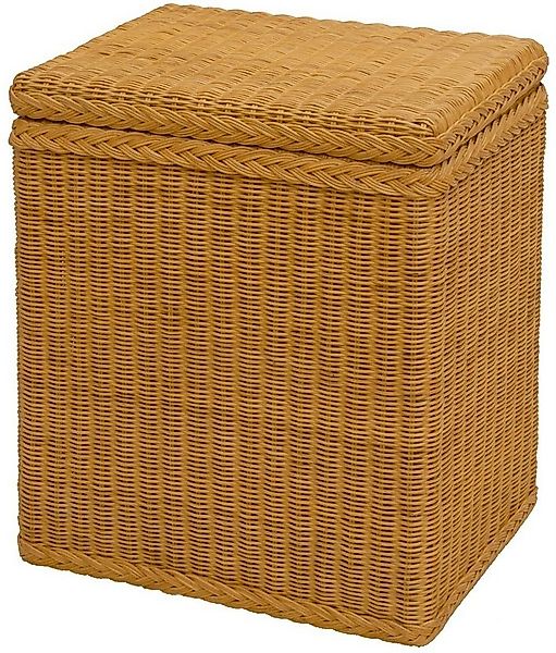 Krines Home Wäschekorb Rattan Wäschebox mit Deckel Wäschetruhe Wäschekorb W günstig online kaufen