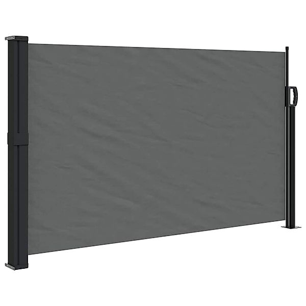 furnicato Seitenmarkise Ausziehbar Anthrazit 120x500 cm günstig online kaufen