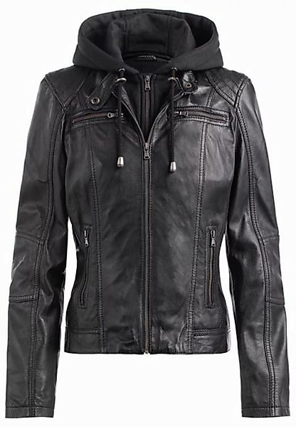 CBL Lederjacke Damen Lederjacke Zoe mit Kapuze günstig online kaufen