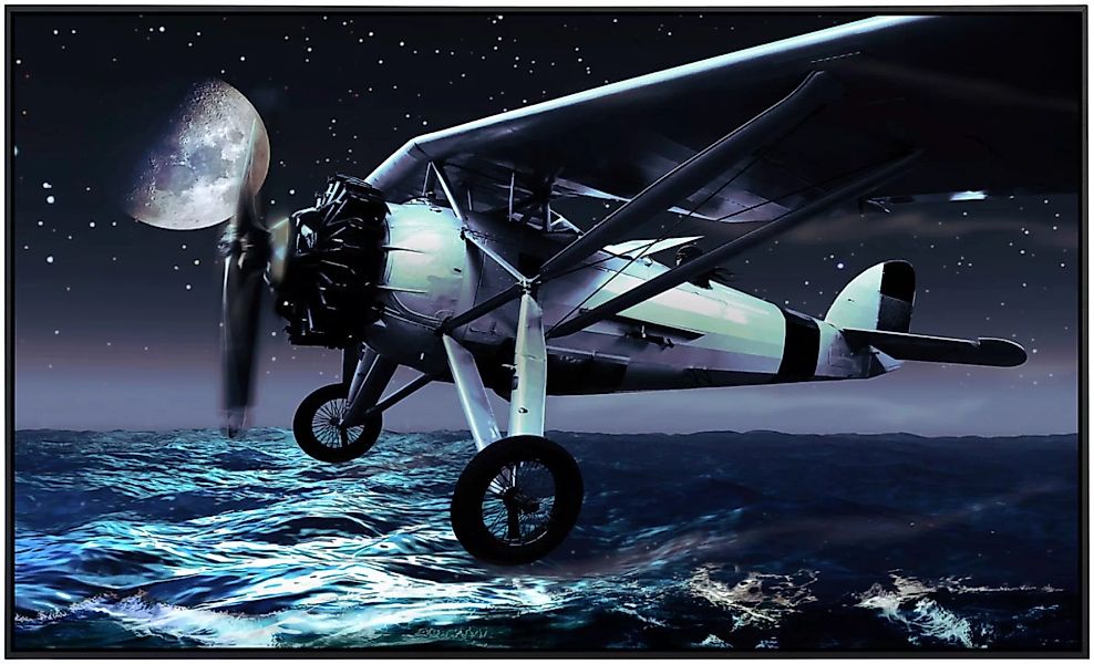Papermoon Infrarotheizung »Flugzeug über Wasser«, sehr angenehme Strahlungs günstig online kaufen