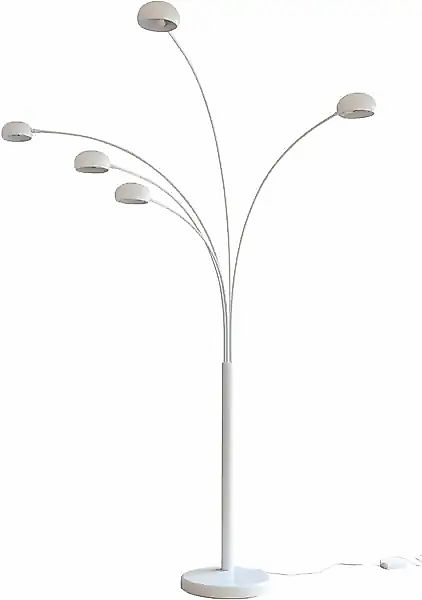 SalesFever Stehlampe »Flemming« E14 1 Stk. 5 bewegliche Arme, Dimmschalter, günstig online kaufen