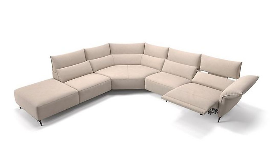 Sofanella 2-Sitzer Stoff CUNEO, Relaxsofa, Designsofa, Designer Couch, Ital günstig online kaufen
