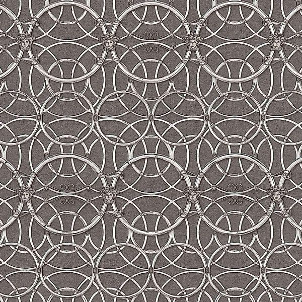 Bricoflor Metallic Tapete in Grau und Silber Dunkelgraue Vliestapete mit Me günstig online kaufen