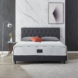 V6 Boxspringbett Modell 211 mit Taschenfederkernmatratze günstig online kaufen