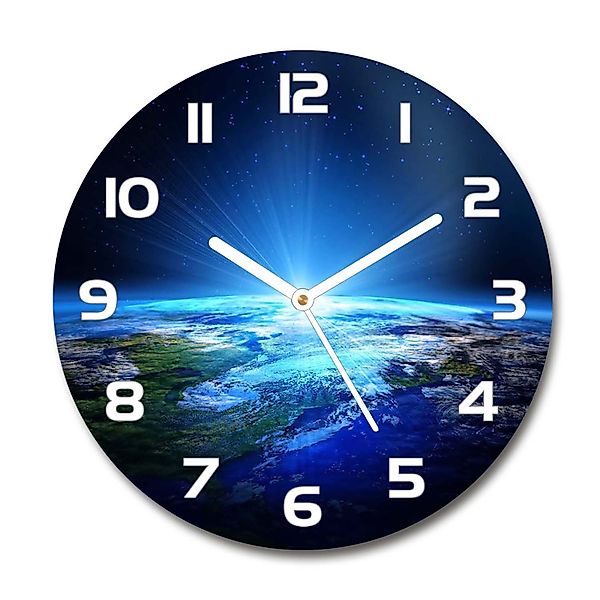 Tulup Wanduhr aus Glas 30fi cm günstig online kaufen