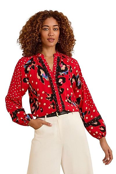 Love & Roses Langarmbluse Love & Roses Bluse mit Schlitzausschnitt, Petite günstig online kaufen