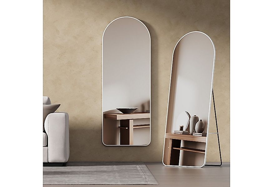 EMKE Standspiegel Bogen Standspiegel Ganzkörperspiegel mit Rahmen aus Alumi günstig online kaufen