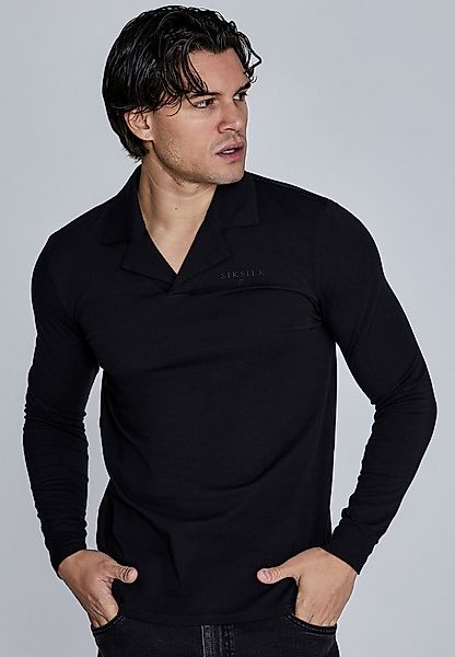 Siksilk Langarm-Poloshirt SikSilk Herren Langarm Polo günstig online kaufen