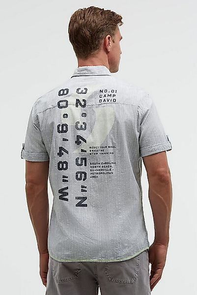CAMP DAVID Kurzarmhemd mit Turn-Up-Ärmel günstig online kaufen