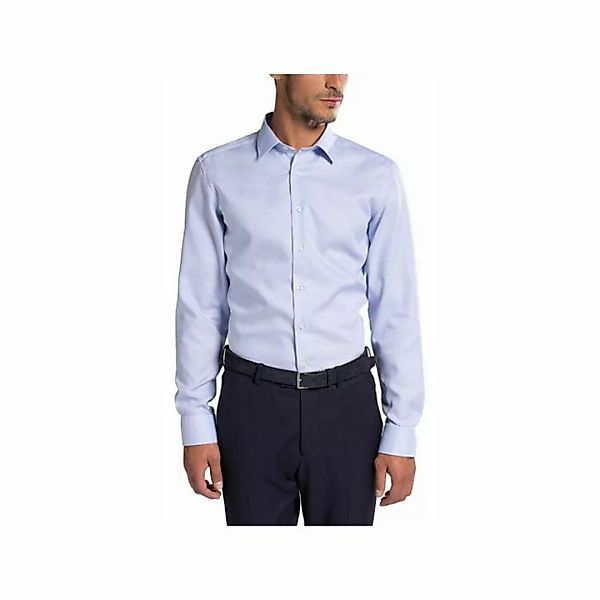 Eterna Langarmhemd blau slim fit (1-tlg) günstig online kaufen