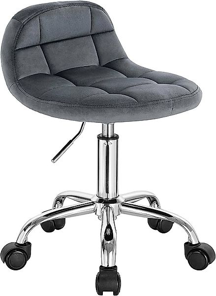 Woltu Arbeitshocker (1 St), Drehhocker Samt, günstig online kaufen