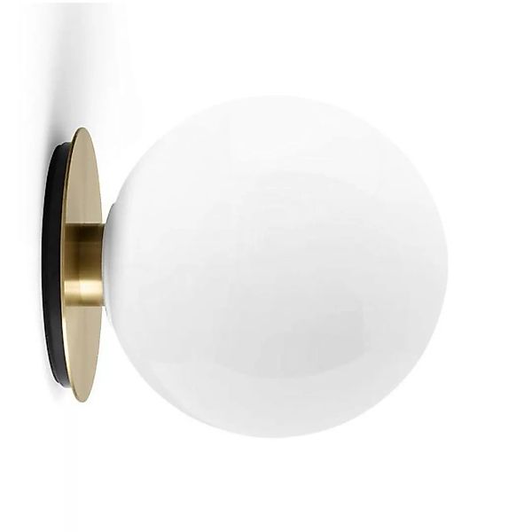Menu - TR Bulb Wand-/Deckenleuchte - opal glänzend/messing/gebürstet/H 22cm günstig online kaufen