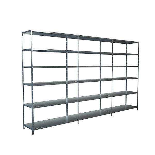 Schulte Steck-Grund-/Anbauregale 230 cm x 280 cm x 35 cm Verzinkt günstig online kaufen
