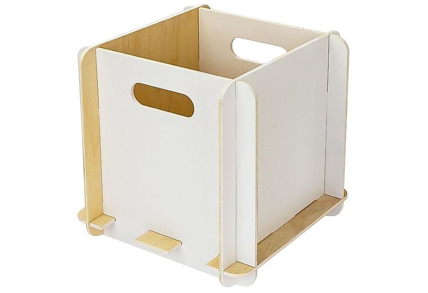 HMF Aufbewahrungsbox Praktische Regalbox aus Holz zum Zusammenstecken (1 St günstig online kaufen