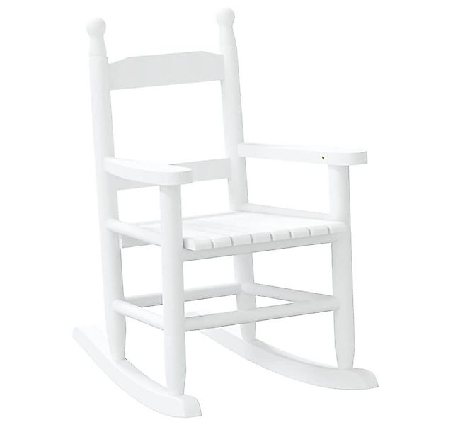 vidaXL Schaukelstuhl Schaukelstuhl für Kinder Weiß Massivholz Pappel (1 St) günstig online kaufen