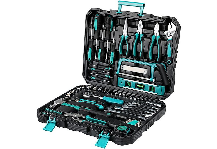 TLGREEN Werkzeugset 79-teiliges Basis-Werkzeugset mit Werkzeugkasten, für H günstig online kaufen