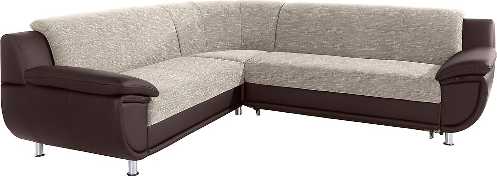 TRENDMANUFAKTUR Ecksofa »Rondo 3, zeitlos und modern, im Materialmix, L-For günstig online kaufen