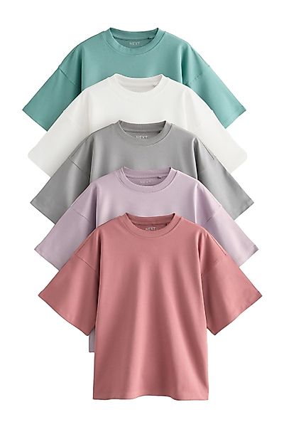 Next T-Shirt Kastige T-Shirts 100 % Baumwolle, günstig online kaufen