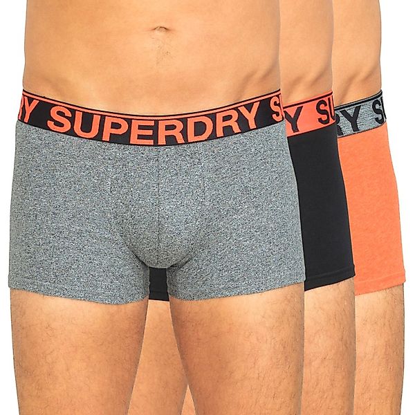 Superdry 3-er Set Trunks Schwarz, Orange & Grau günstig online kaufen