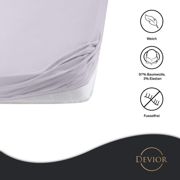 Devior Spannbettlaken Premium Spannbetttuch Bettlaken Betttücher günstig online kaufen