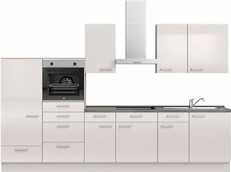 nobilia® Küchenzeile »"Flash I"« vormontiert, Ausrichtung wählbar, Breite 3 günstig online kaufen