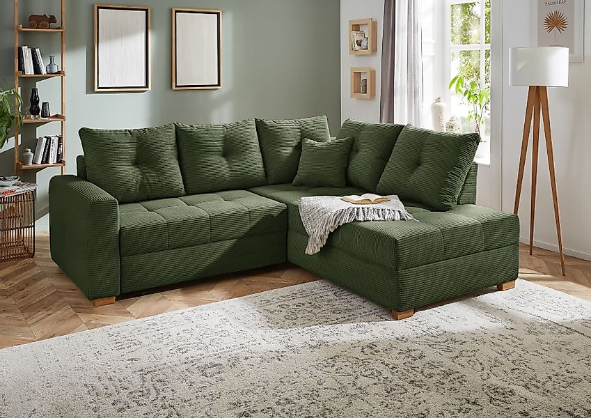 Jockenhöfer Gruppe Ecksofa »Heidelberg L-Form« inklusive Bettfunktion, Bett günstig online kaufen