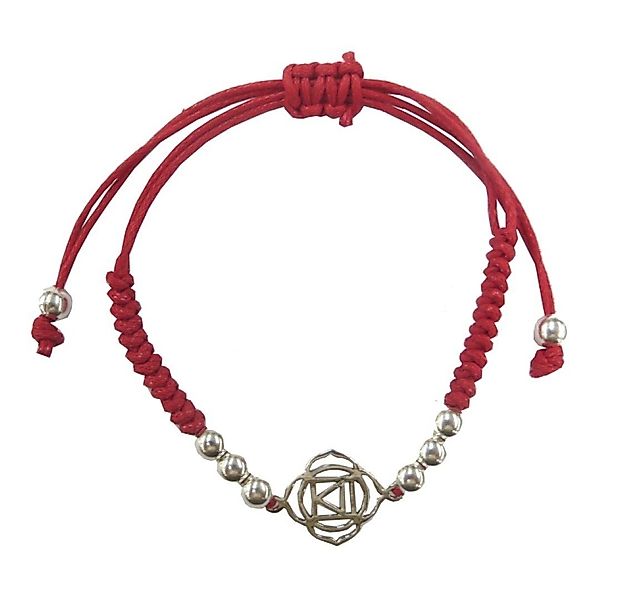 Saraswati Armband Armband "Muladhara Chakra" rot 1,4cm Silber 925 mit verst günstig online kaufen