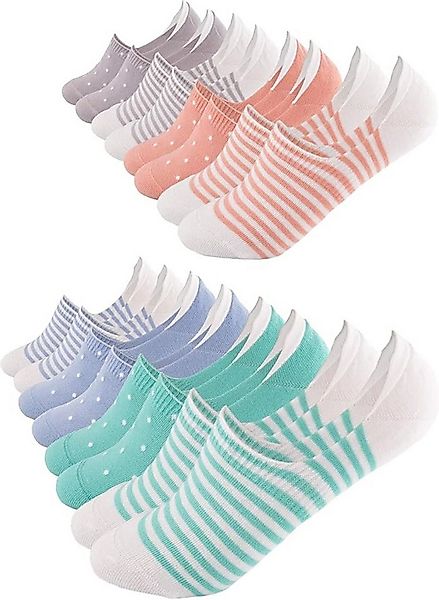 FOOTNOTE Füßlinge Blyton/39-42/pastell (8-Paar) unsichtbare Low Cut Sneaker günstig online kaufen