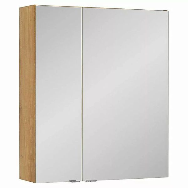 Lomadox Spiegelschrank AMARILLO-147-OAK 60 cm, 2 Türen, in Wotan Eiche, B/H günstig online kaufen
