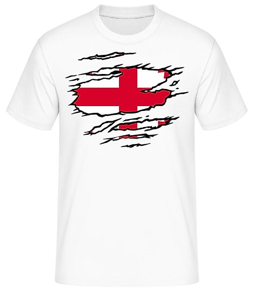 Zerrissene Flagge Georgien · Männer Basic T-Shirt günstig online kaufen