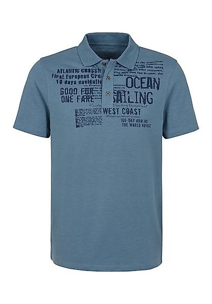 John Devin Poloshirt mit Print Regular-Fit, aus Slub-Qualität, mit Print günstig online kaufen