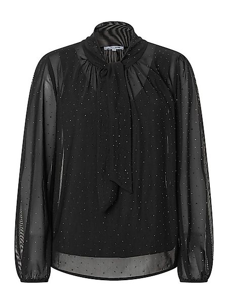 MORE&MORE Langarmbluse elegante Langarmbluse, Gitzersteine günstig online kaufen