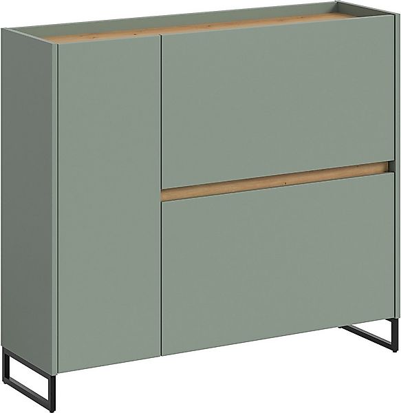 INOSIGN Schuhschrank EVRID, Breite 110cm, 1 Tür, 2 Schuhwalzen, inkl. Metal günstig online kaufen