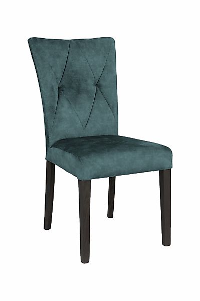 Home affaire 4-Fußstuhl »Diamond«, (Set), 2 St., Samtvelours, Sitz und Ruec günstig online kaufen